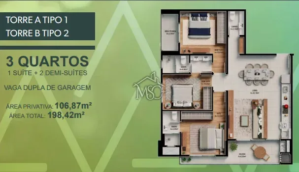 Apartamento 3 quartos Praia Brava de Itajaí - Itajaí - foto 23