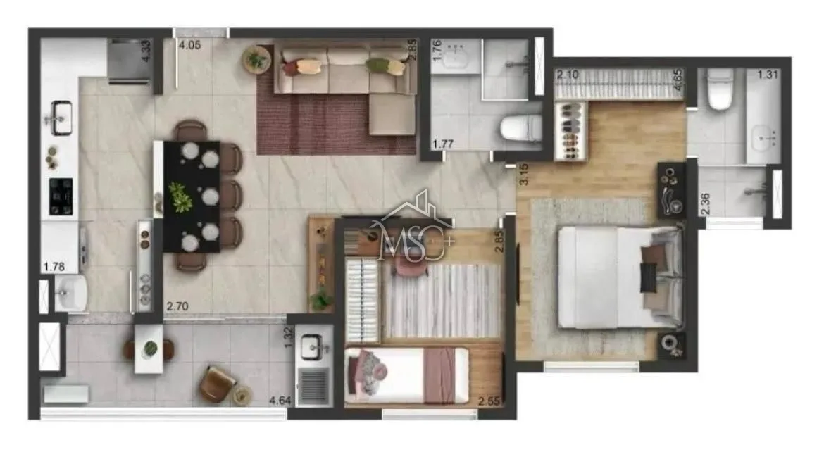 Apartamento 2 quartos Condomínio Horizonte Divino - Sorocaba - foto 8